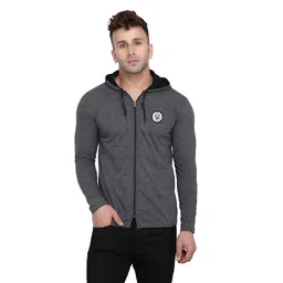 BEYOU FASHION Hooded Long Sleeves Applique Slim Fit T-shirt-picture-39