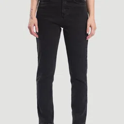 Roadster Women Charcoal Grey Slim Fit Mid-Rise Light Fade Stretchable Jeans-image-66