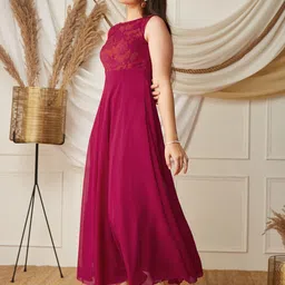 BAESD Girls Georgette Fit and Flare Dress image 4