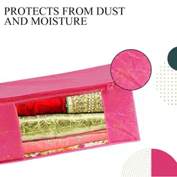 AMAK INC Pink Fabric Multi-Utility Wardrobe Organisers image 3