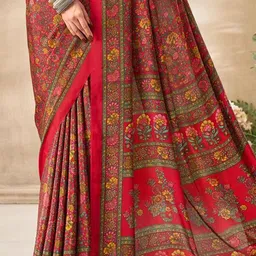 Reboot Fashions Floral Pure  Bandhani Saree image 3