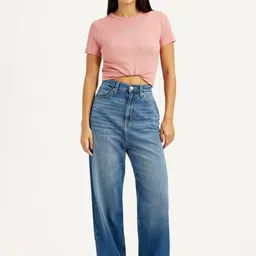 Levis Women Classic Relaxed Fit High-Rise Light Fade Jeans image 2