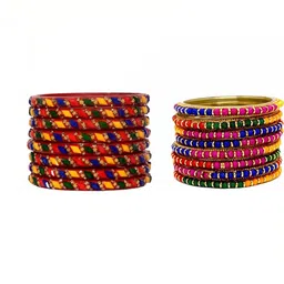 Raj world Multi Glass Artificial Stones Bangle-picture-37