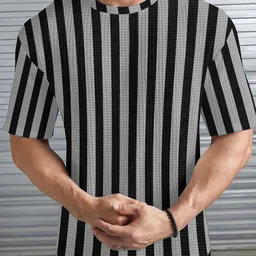 KAJARU Men Striped T-shirt-picture-40