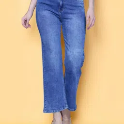 DressBerry Women Bootilicious Bootcut High-Rise Light Fade Stretchable Jeans-picture-12