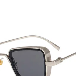WeReKo Unisex Square Polarised and UV Protected Lens Sunglasses carryminati_01_weko-Black image 3