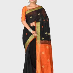 Crochetin Woven Design Zari Saree-picture-22