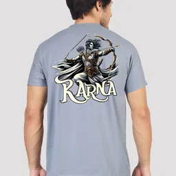 Greylongg Men Graphic Printed Round Neck Cotton T-shirt image 2