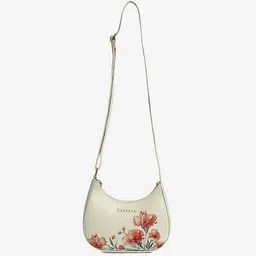 Caprese Women Floral Printed Structured Sling Bag image 2