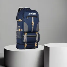 stylato Expandable Travel Outdoor Sport Camping Hiking Trekking Bag Rucksack-65 L(Blue) Waterproof Backpack-picture-26