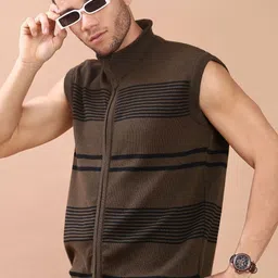V-Mart Men Striped Sweater Vest image 5