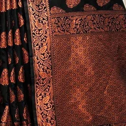 Anouk Rustic Ethnic Motifs Woven Design Banarasi Saree image 5