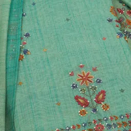 Soch Printed Linen Unstitched Dress Material image 4