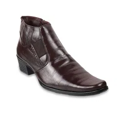 mochi Metro Men Black High-top Leather Boots-picture-38