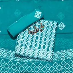 Farooq Dyeing Geometric Printed Pure Cotton Unstitched Dress Material-image-99