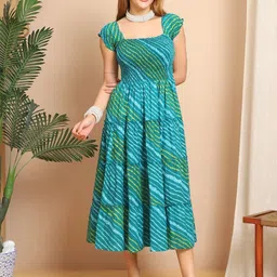 Aawari Women Fit & Flare Maxi Dress-image-99