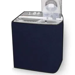 The Furnishing Tree Washing Machine Cover Blue Compatible for LG 10 KG Semi-Automatic Top Loading P image 5