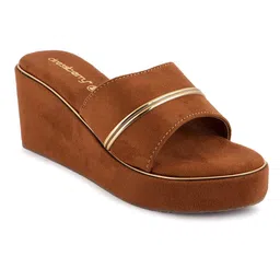 DressBerry Women Solid Round Toe Mules image 5