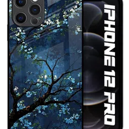 QRIOH Floral Printed iPhone 12 Pro Back Case Mobile Accessories image 2