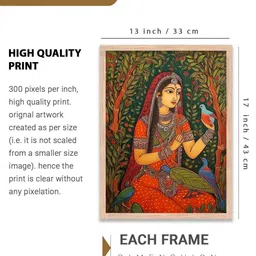 walllane Traditional Wall Art With Frame Home Decor Wall Painting For Living Room Office Bedroom image 2