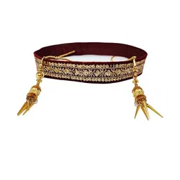 Navti Creations Golden Embroidered Adjustable Kamarband image 3