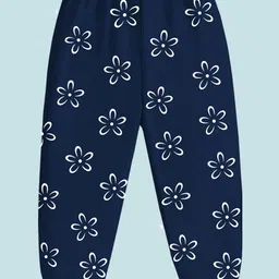 YK Girls Pack Of 5 Printed Mid-Rise Regular Fit Joggers Track Pants image 2