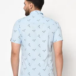 Apuesto Men India Slim Fit Conversational Printed Spread Collar Cotton Casual Shirt image 3