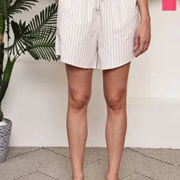 TAG 7 Women Pack Of 2 Solid Lounge Shorts-picture-29