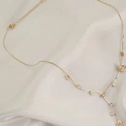 Piu Jewels Gold-Plated Artificial Stones and Beads Chain-picture-36
