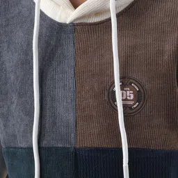 Crimsoune Club Boys Colourblocked Hooded Long Sleeves Sweatshirt image 4