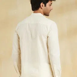 Fabindia Men Slim Fit Opaque Casual Shirt image 5