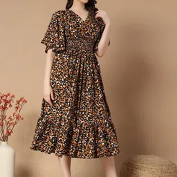 Raiyani Fashion Women Floral Print Fit & Flare Maxi Dress-image-50