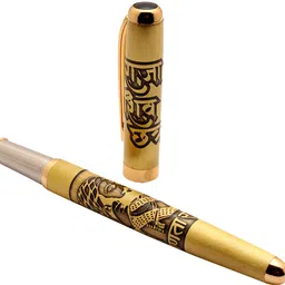 ledos Chhatrapati Shivaji Maharaj Engraved On Golden Metal Body With Golden Trims Ball Pen-picture-22