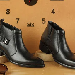 Metro Women Pointed Toe Mid-Top Regular Boots-image-0