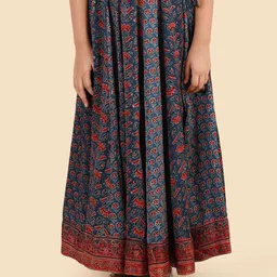 Fabindia Girls Beads and Stones Ready to Wear Lehenga & Blouse With Dupatta image 3