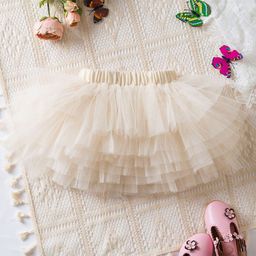 LULU & SKY Girls High Rise Tiered Mini Skirt-picture-2