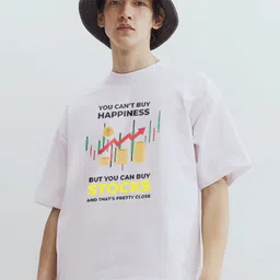 MaverIQ Typography Printed Round Neck Organic Cotton Oversized T-shirt-picture-18