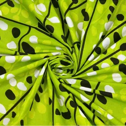 UNIQCHOICE Green & White Floral Printed Cotton 120 TC Single Bedsheet Set 2.25 m x 1.5 m image 2