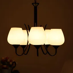 MFD HOME FURNISHING White Ceiling Lamp image 5