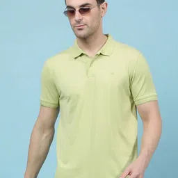 Crimsoune Club Men Solid Polo Collar Slim Fit T-shirt-picture-26