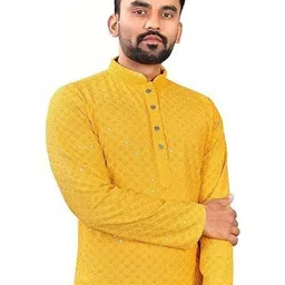 Krudha Creations Men Thread Work Kurta image 2