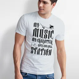 Seekbuylove Men Bio Finish Typography Printed Pure Cotton T-shirt-picture-38