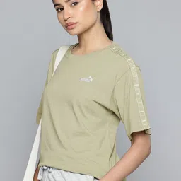Puma Relaxed Fit Brand Logo Pure Cotton T-shirt-image-70