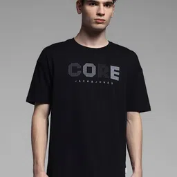 Jack & Jones Men Typography Printed Round Neck Cotton Oversized T-shirt-picture-12