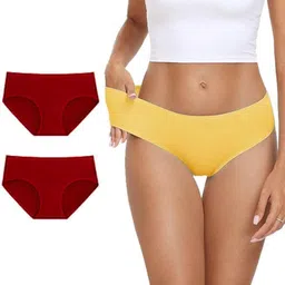 Diving Deep Women Pack of 3 Cotton Hipster Briefs-image-99