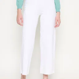 Madame Women Wide Leg Slash Knee Jeans-image-34