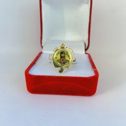 R G MART Unisex Asthadhatu Kachua Shivling Rudrani Gold-Plated Finger Ring-image-32