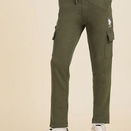 U.S. Polo Assn. Kids Boys Pure Cotton Mid-Rise Track Pants-picture-15