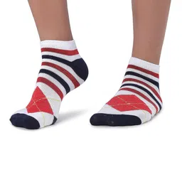 MJE Men Pack Of 5 Patterned Ankle Length Socks image 5