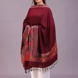 SWI Stylish Women Floral Woven Design Shawl image 4